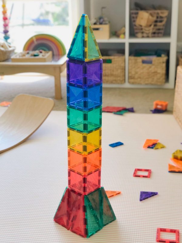 Connetix Tiles 62 Piece Set Starter Pack - ejemplo de uso | Gogiks