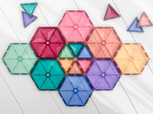 Connetix Tiles 40 Piece Pastel Geometry Pack - piezas incluidas | Gogiks