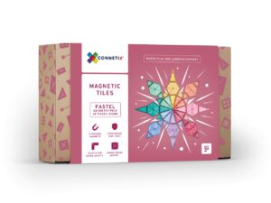 Connetix Tiles 40 Piece Pastel Geometry Pack - Juguete STEAM educativo 3+ años | Gogiks Ecuador
